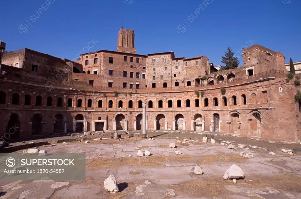 Forum and markets of Trajan, Rome, Lazio, Italy, Europe
