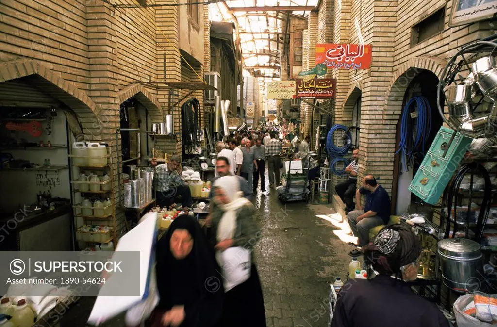 The bazaar, Baghdad, Iraq, Middle East