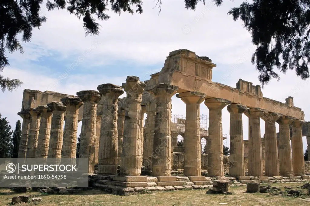 Zeus temple, Cyrene, UNESCO World Heritage Site, Cyrenaica, Libya, North Africa, Africa