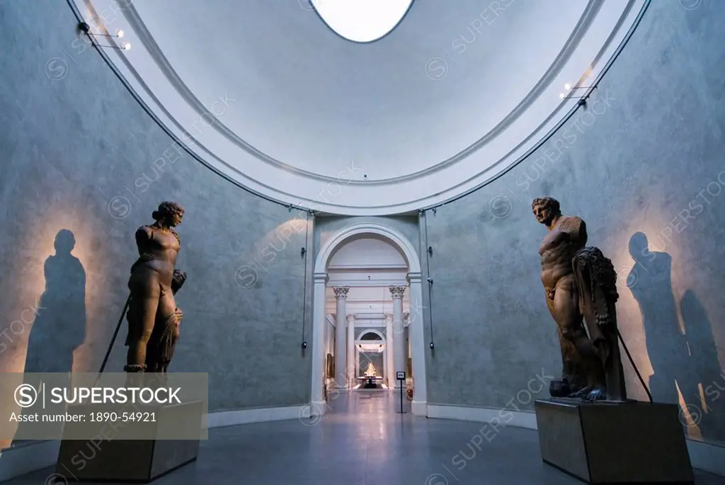 Roman statues, National Gallery, Parma, Emilia Romagna, Italy, Europe
