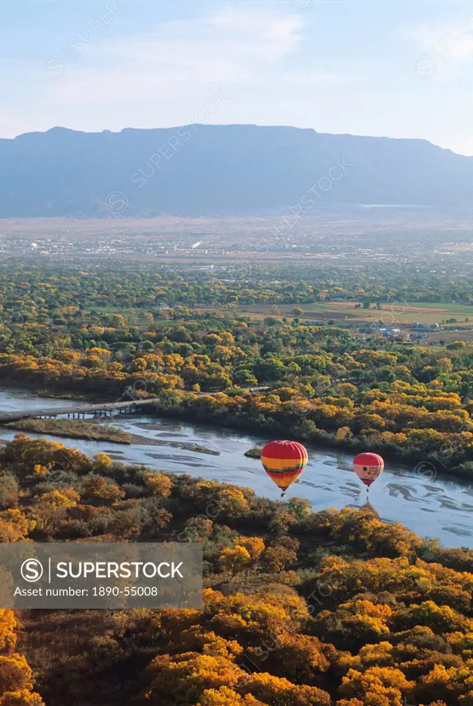Hot air balloons, Albuquerque, New Mexico, United States of America, North America