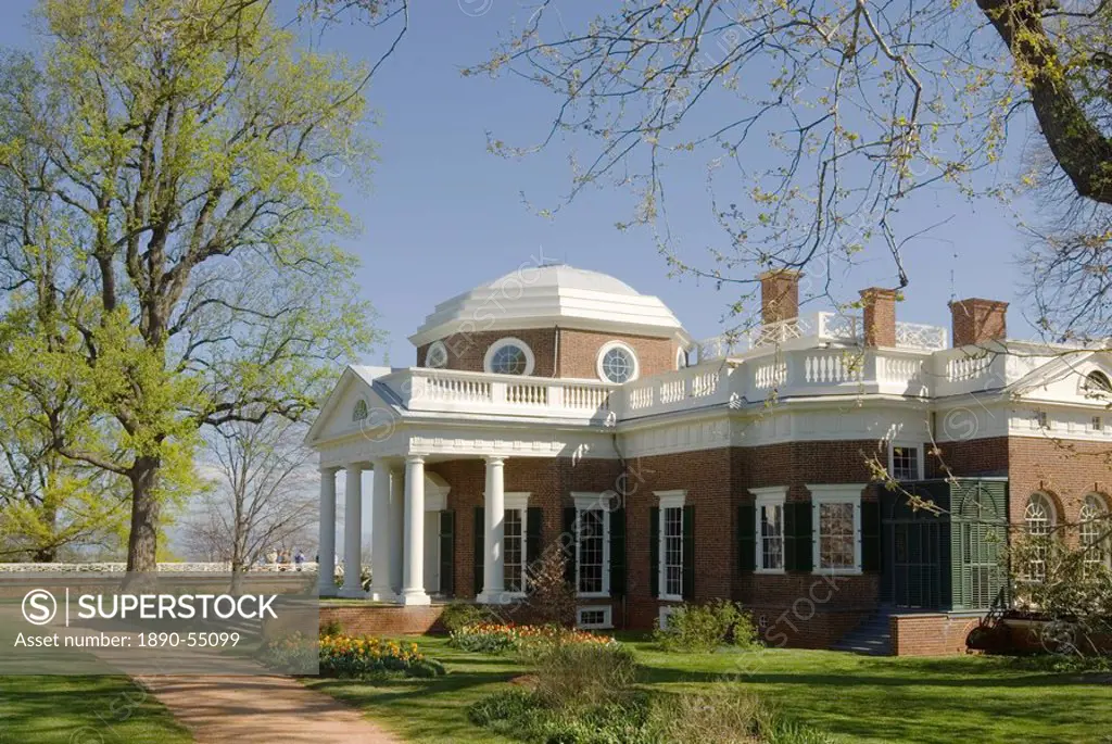 Thomas Jefferson´s Monticello, UNESCO World Heritage Site, Virginia, United States of America, North America