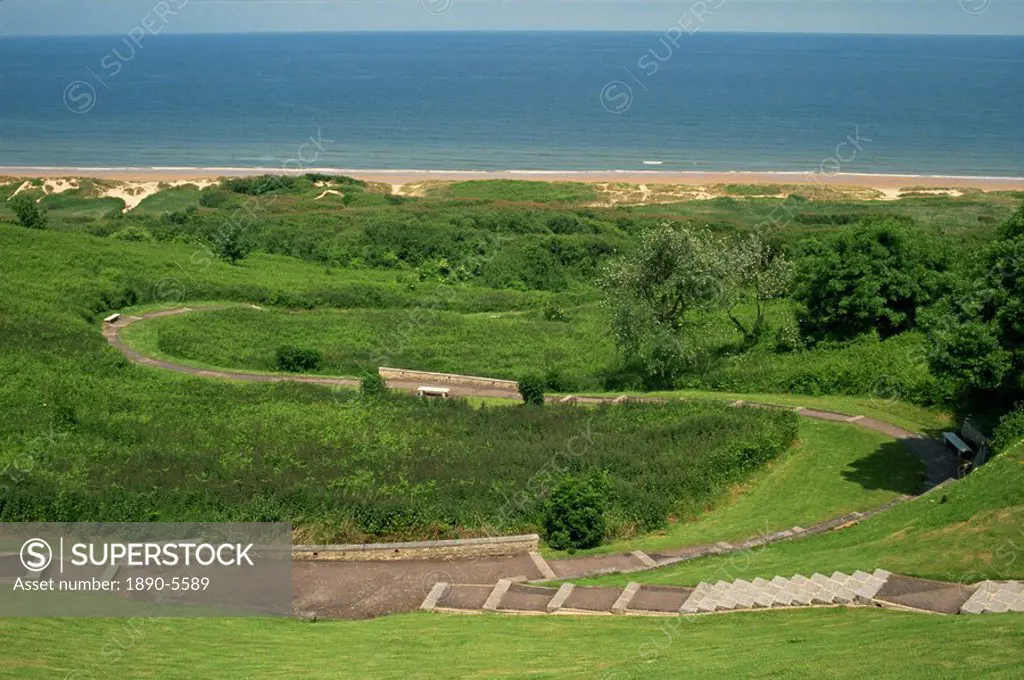 Omaha Landing Beach, site of D_Day Landings 6th June 1944, Normandy, France, Europe