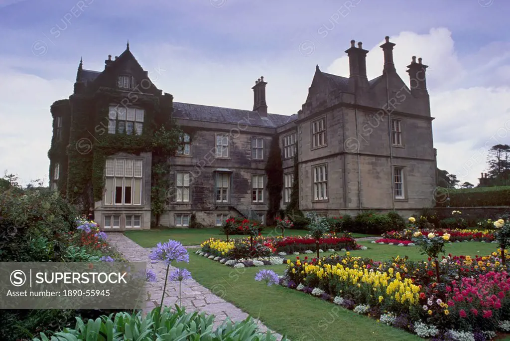 Muckross House dating from 1843, Victorian house and gardens, Killarney, County Kerry, Munster, Republic of Ireland, Europe