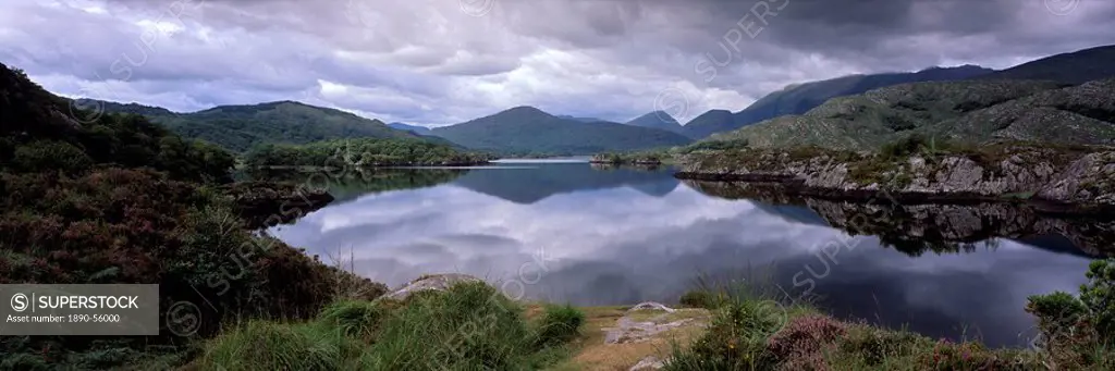 View of Upper Lake, Lakes of Killarney, Ring of Kerry, County Kerry, Munster, Republic of Ireland, Europe