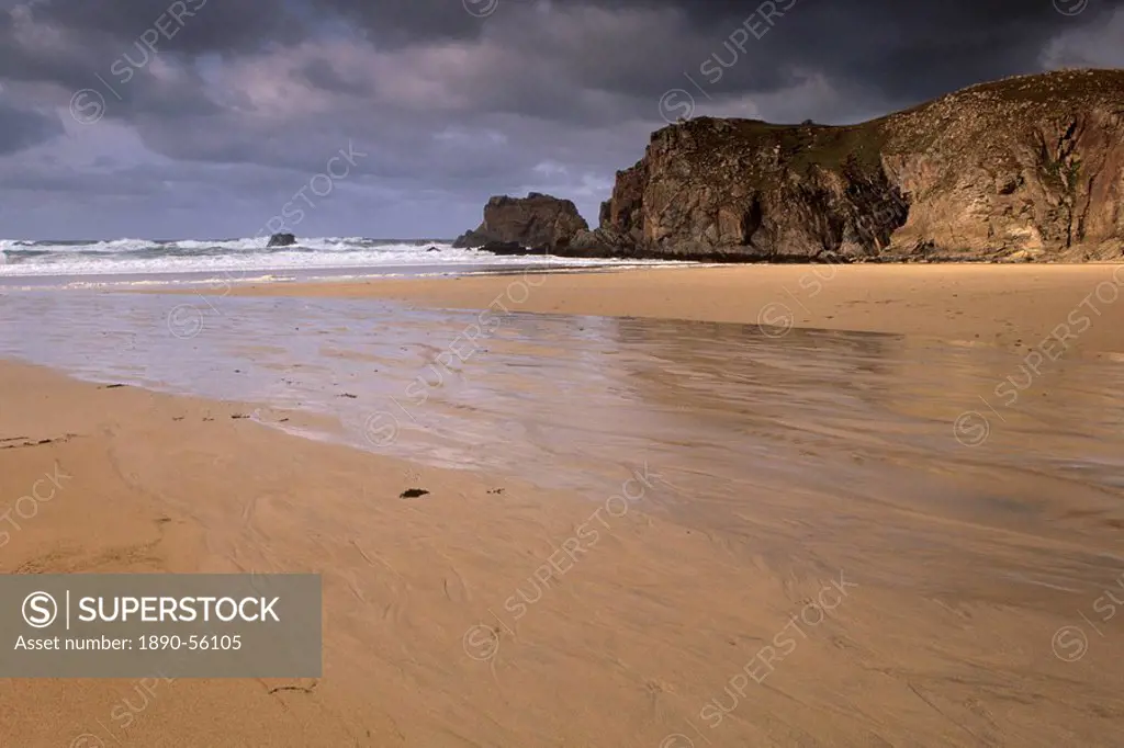 Mangersta Sands Traigh Mangurstadh, finest beach in Lewis and coastal scenery, Isle of Lewis, Outer Hebrides, Scotland, United Kingdom, Europe
