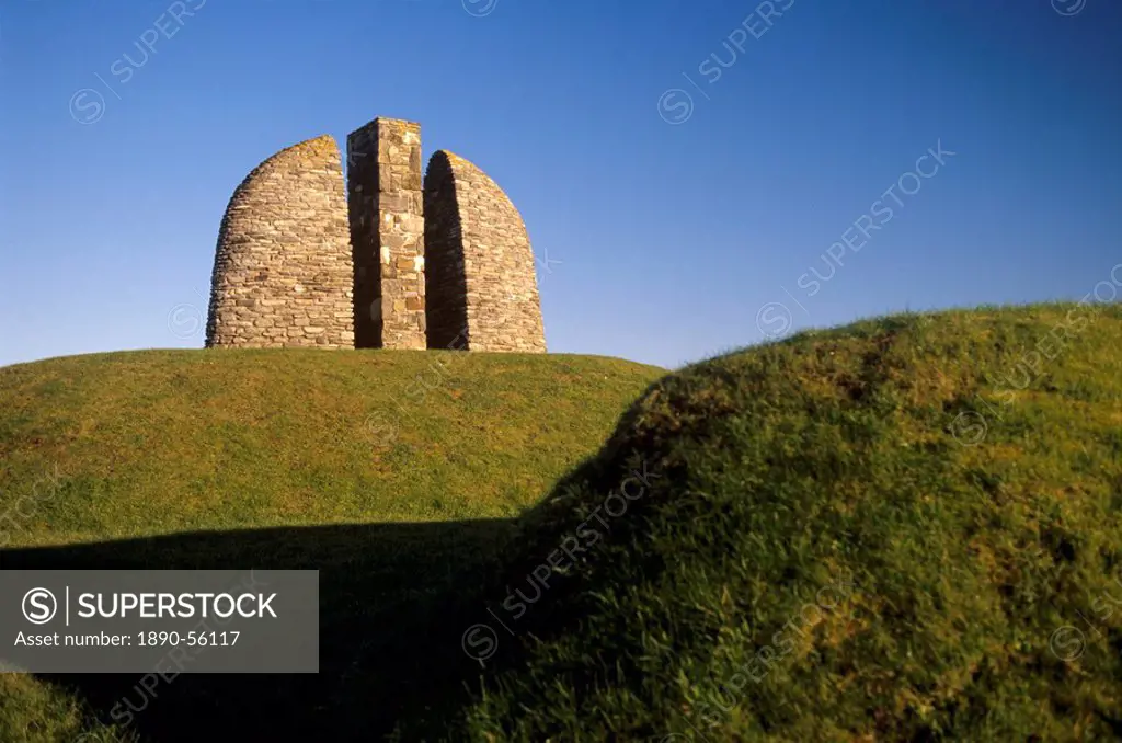 Griais Memorial, monument to the Lewis land_raiders, representing a symbolic croft split asunder by Lord Leverhulme, owner of Harris and Lewis in the ...