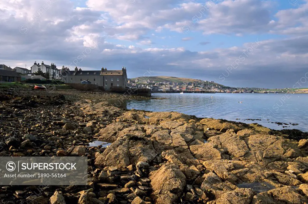 Stromness from the south, Mainland, Orkney Islands, Scotland, United Kingdom, Europe