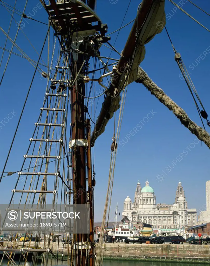 Waterfront and Dock Board Offices, Liverpool, Merseyside, England, United Kingdom, Europe