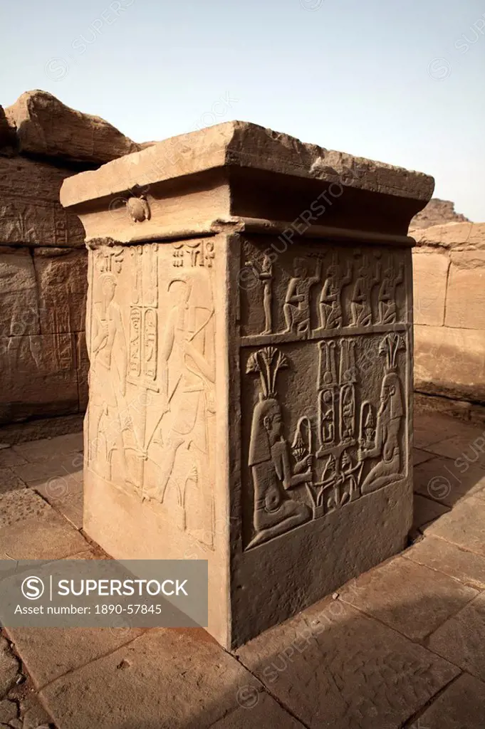 The Temple of Amun, one of the Meroitic temples of Naqa, Sudan, Africa