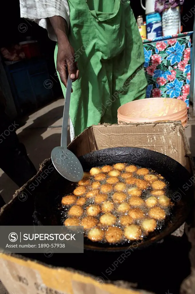 Tamiyya being prepared in Dongola, Sudan, Africa