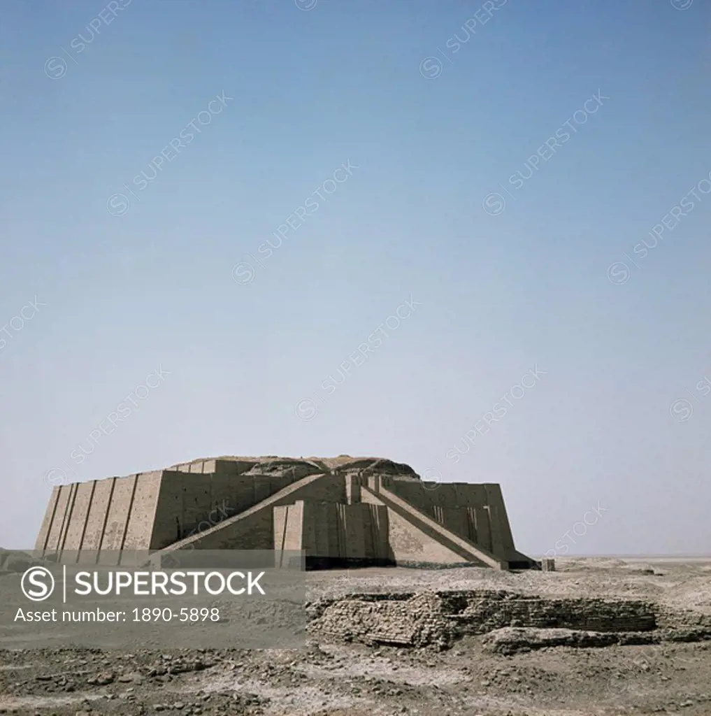 The ziggurat at Ur, Iraq, Middle East