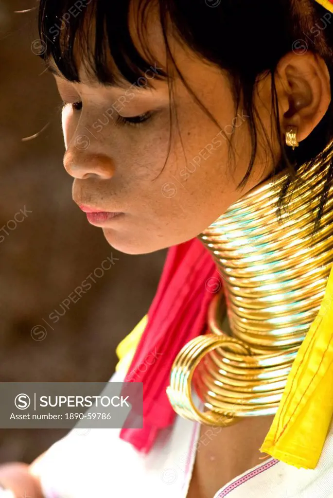 Long neck woman, Karen Padaung, Chiang Mai, Thailand, Southeast Asia, Asia
