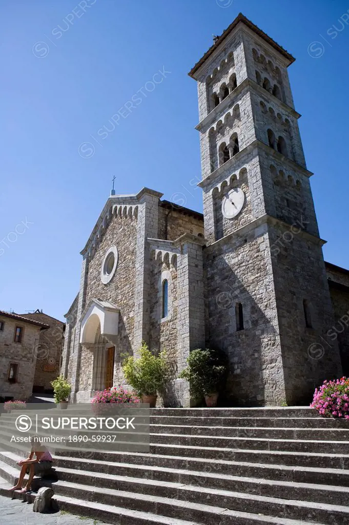 Church, Radda in Chianti, Tuscany, Italy, Europe