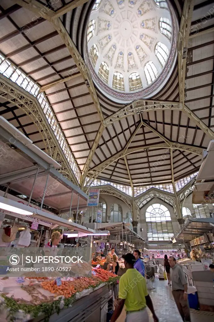 Mercado Central Central Market, Valencia, Spain, Europe