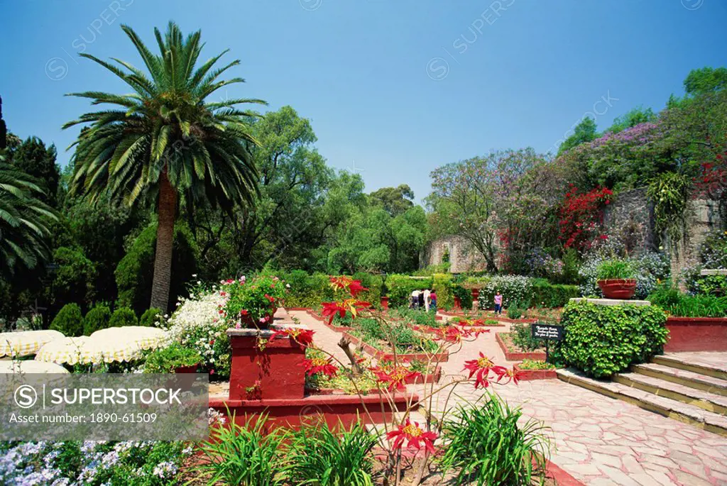 Gardens at the former Hacienda de San Gabriel de Barrera near Guanajuato in Guanajuato state, central Mexico, North America