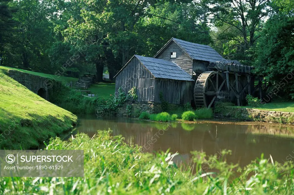 Mabry Mill, restored and working, Blue Ridge Parkway, south Appalachian Mountains, Virginia, United States of America, North America