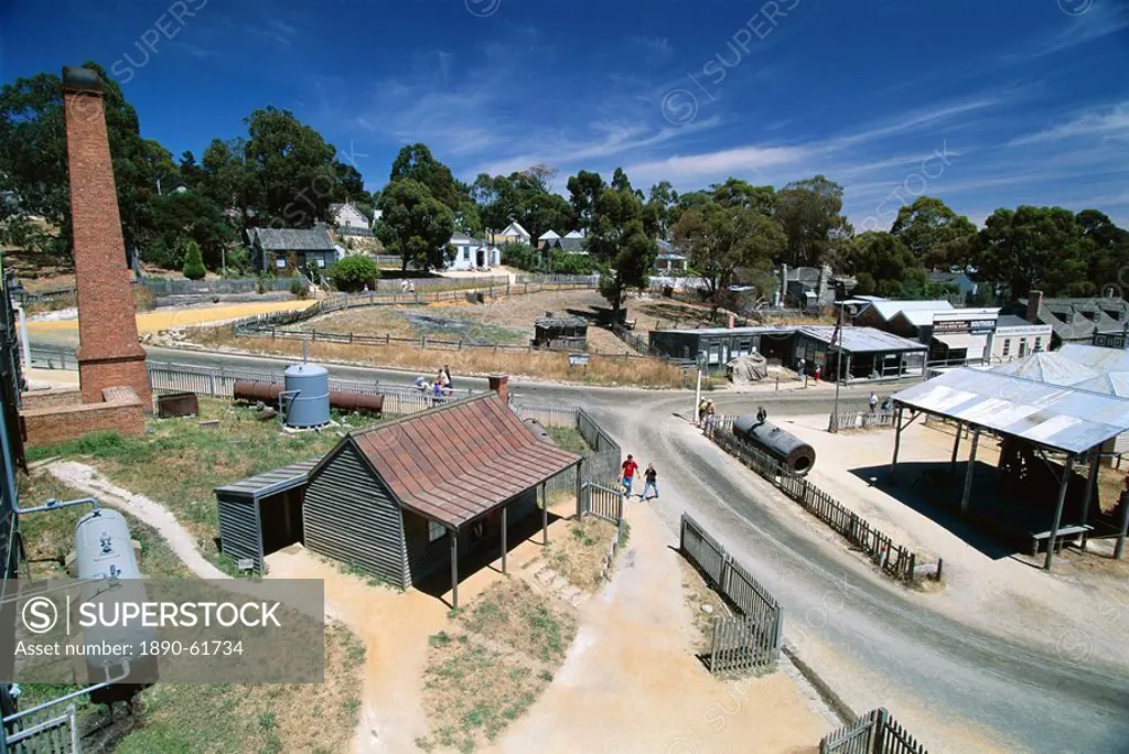 Sovereign Hill, re_creation of an 1860s gold_mining township near Ballarat, west of Melbourne, Victoria, Australia, Pacific