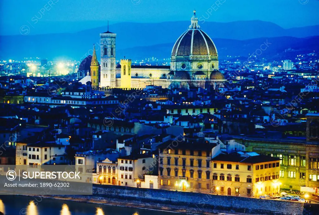 La Badia, San Lorenzo, Cathedral and Campanile, Florence, Italy