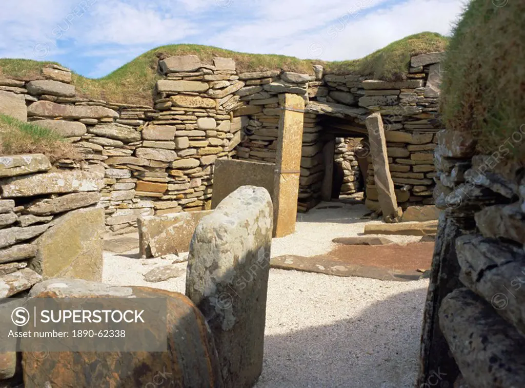 Skara Brae, settlement dating from 3100 to 2500 BC, UNESCO World Heritage Site, Orkney Islands, Scotland, UK, Europe
