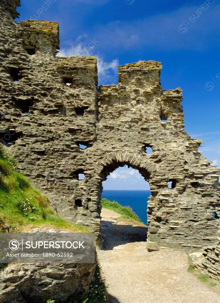 Tintagel Castle, Cornwall, England, UK, Europe
