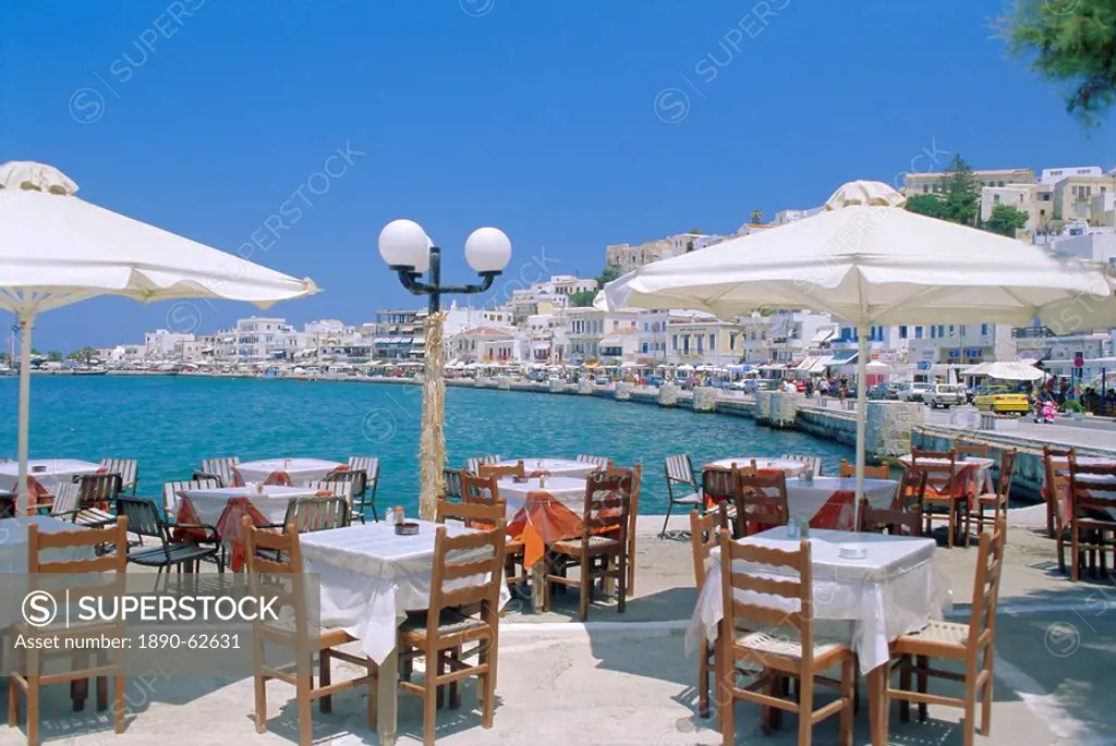 Harbour, Naxos Town, Naxos, Cyclades Islands, Greece, Europe