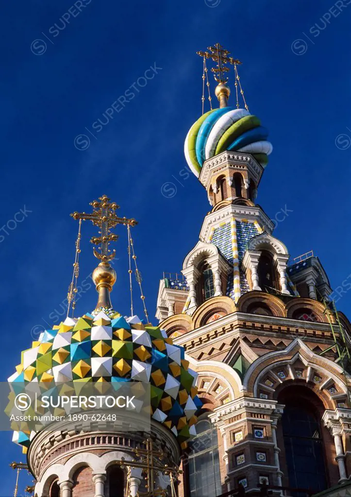 Detail of the Church of the Resurrection, St.Petersburg, Russia