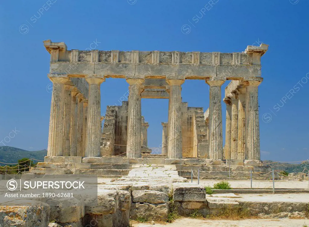 Temple of Aphaia, Aegina, Argo_Saronic Islands, Greece, Europe