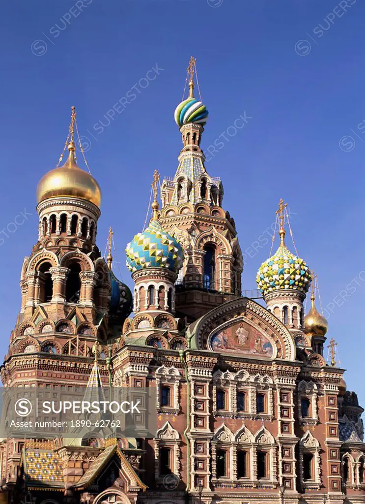 The Christian Church on Spilled Blood Church of the Resurrection of Christ, St. Petersburg, Russia, Europe