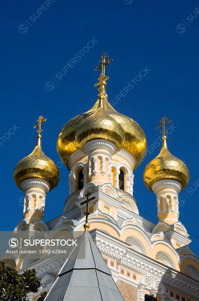 The Alexander Nevsky Cathedral, Yalta, Crimea, Ukraine, Europe