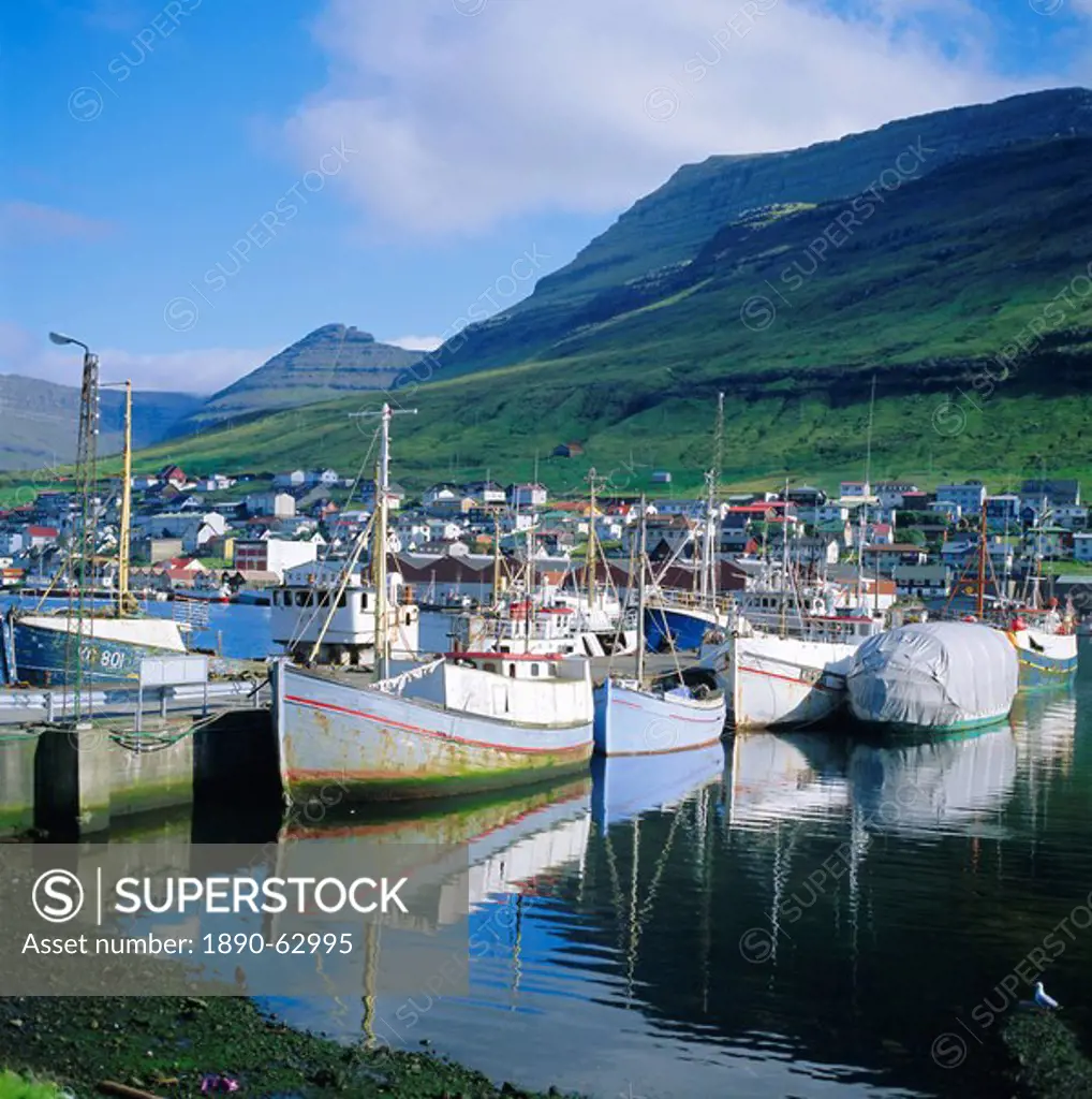 Fishing boats, Klaksvik, Faroe Islands, a self_governing dependancy of Denmark, Europe