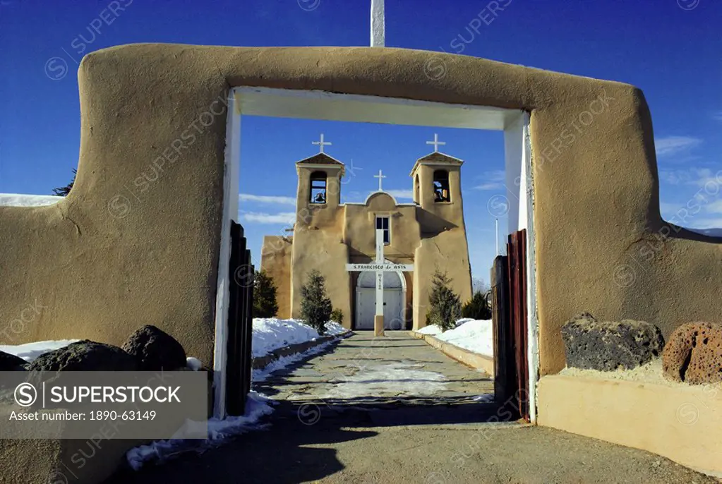Mission San Francisco de Asis, Ranchos de Taos, New Mexico, USA