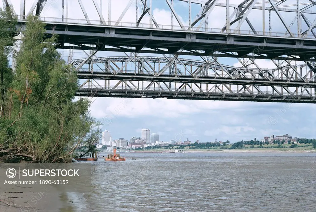 Mississippi River, Memphis, Tennessee, United States of America U.S.A., North America