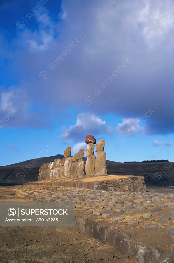 Ahu Tongariki, Easter Island, Chile, Pacific