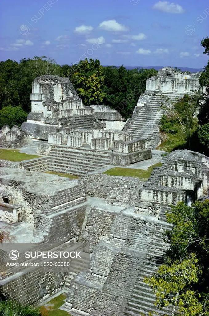 Northern Acropolis, Tikal, UNESCO World Heritage Site, Guatemala, Central America