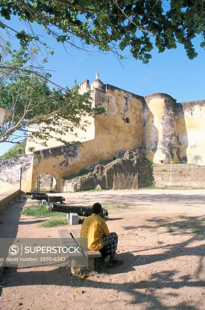 Fort Jesus, built between 1593 and 1596 by the Portuguese, Mombasa, Kenya, East Africa, Africa