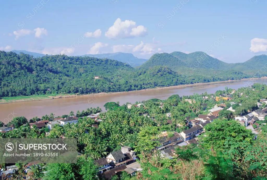 Upper Mekong river, Luang Prabang, Laos, Indochina, Asia