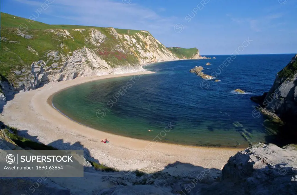 Man O´War Cove, between Lulworth Cove and Durdle Door, Dorset, England, UK, Europe