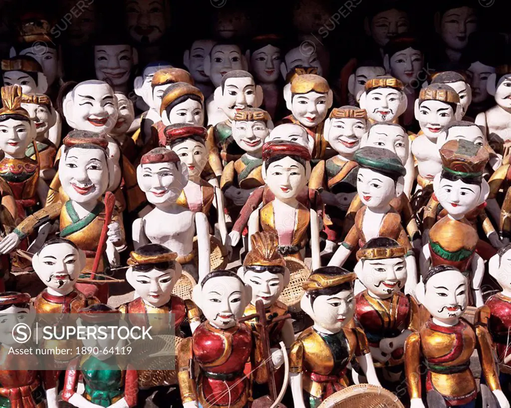 Water puppets, Hanoi, Vietnam, Indochina, Southeast Asia, Asia