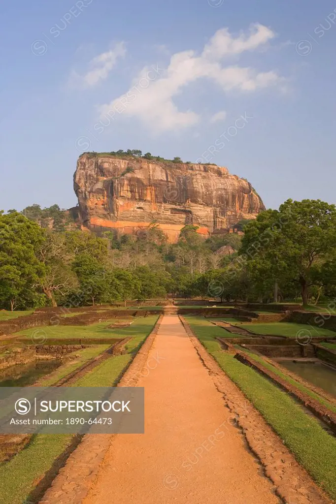 The rock fortress of Sigiriya Lion Rock, UNESCO World Heritage Site, Sri Lanka, Asia