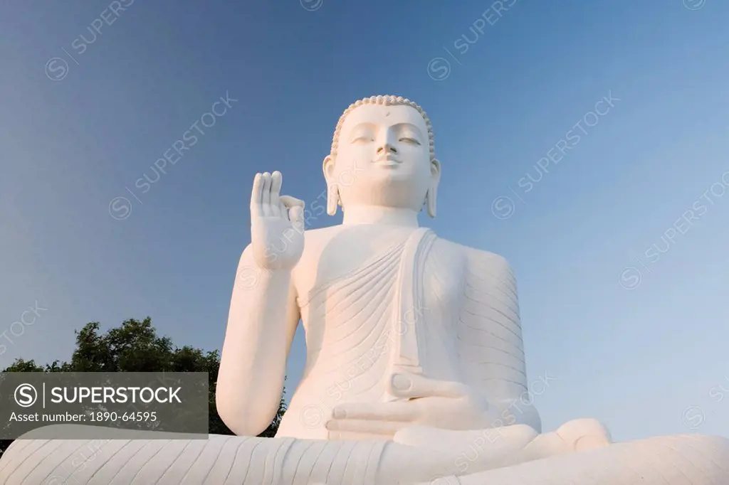 Great seated figure of the Buddha, Mihintale, Sri Lanka, Asia