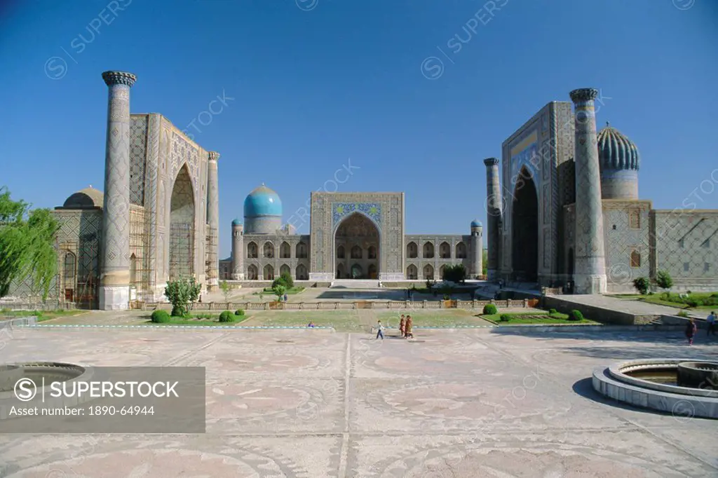 Registan Square, Samarkand, Uzbekistan, Central Asia