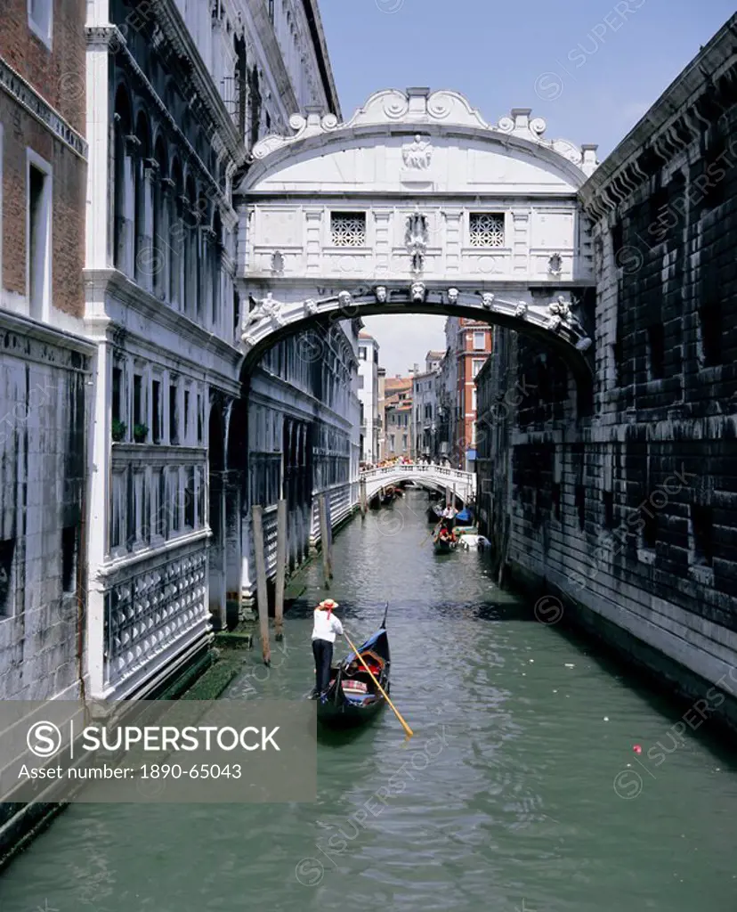 The Bridge of Sighs, Venice, UNESCO World Heritage Site, Veneto, Italy, Europe