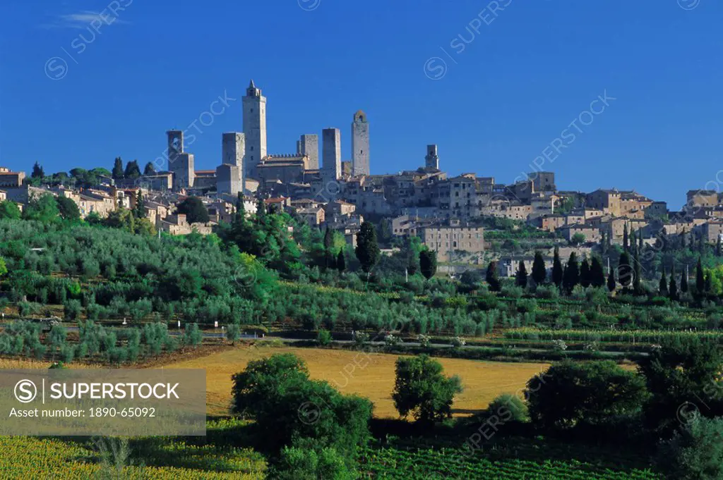 The town of San Gimignano, Tuscany, Italy, Europe