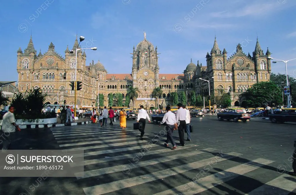 Victoria Railway Station Victoria Terminus, Mumbai Bombay, Maharashtra State, India, Asia