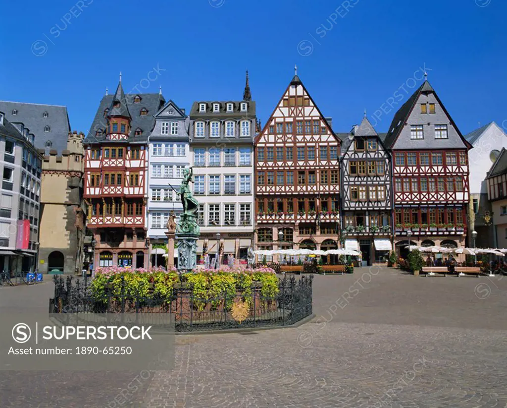 Romerberg, the 14th century central square, Frankfurt_am_Main, Hessen, Germany, Europe