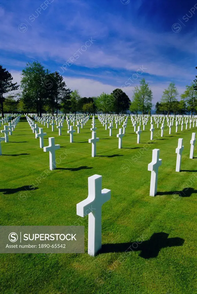 American cemetery, Colleville, Normandy D_Day landings, Normandie Normandy, France, Europe