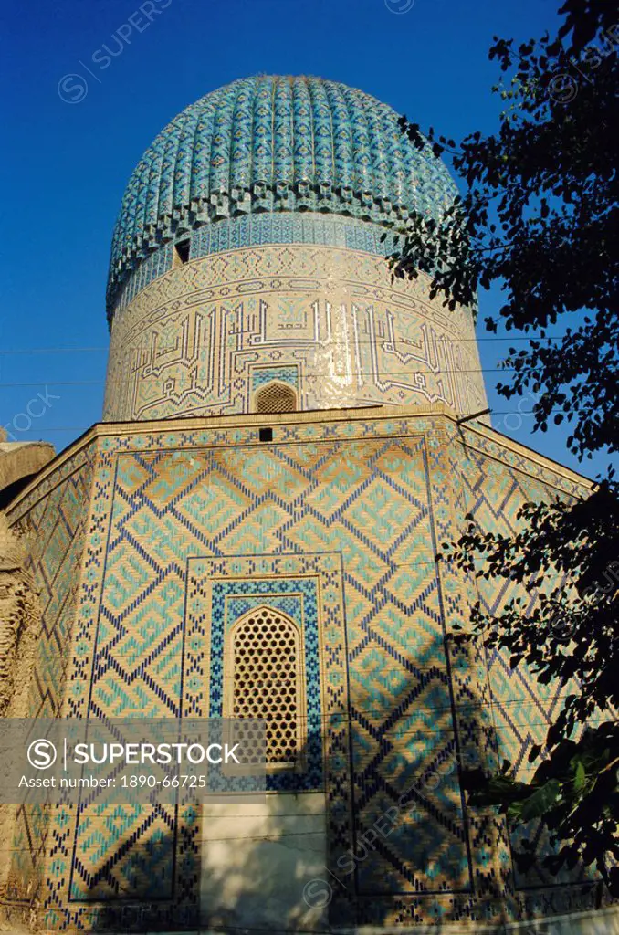 Tamerlane´s Tomb, Gur Emir, Samarkand, Uzbekistan, Central Asia