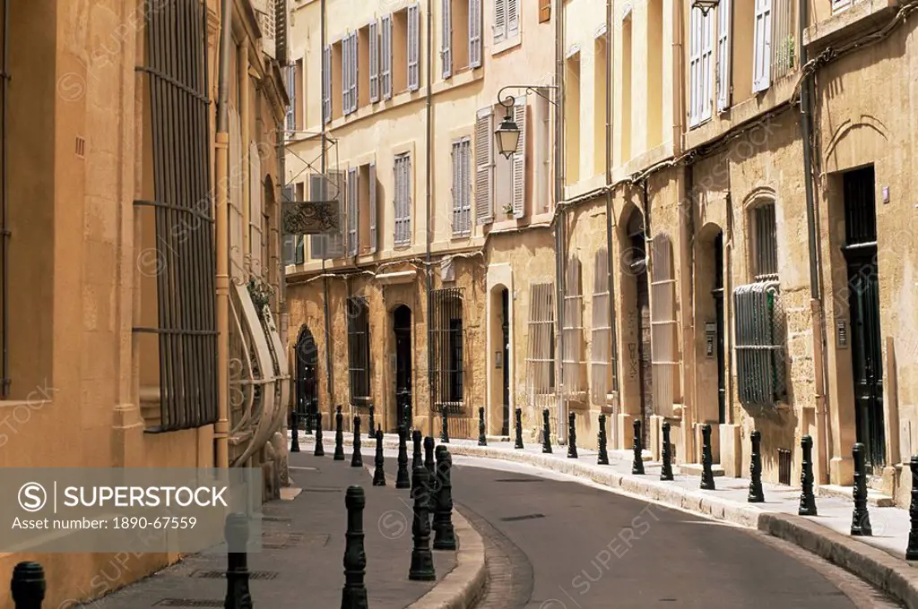 Rue des Epinaux, Aix_en_Provence, Bouches_du_Rhone, Provence, France, Europe