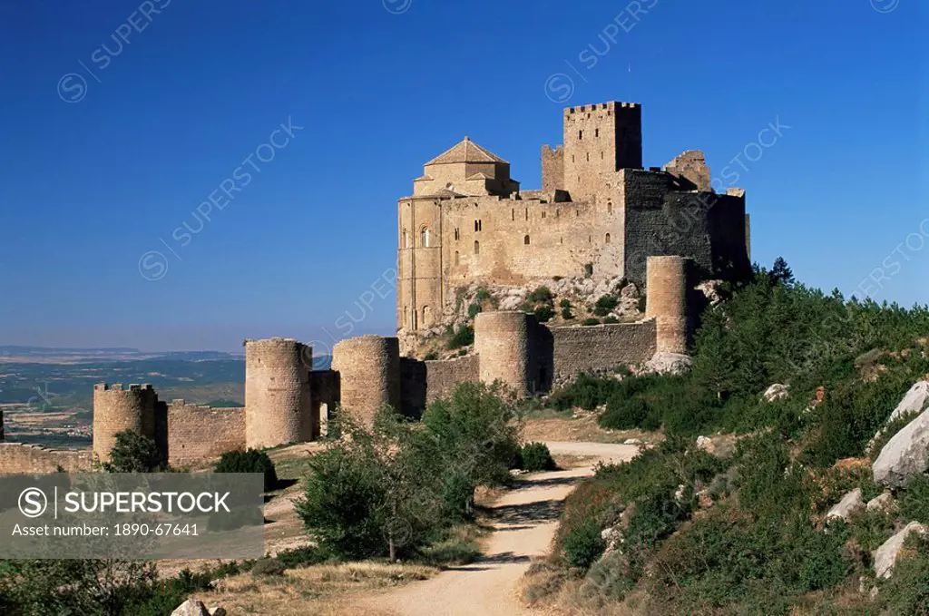 Castillo de Loarre, Loarre, Huesca, Aragon, Spain, Europe